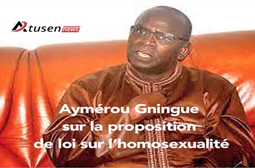  Aymérou Gningue sur la proposition de loi sur l’homosexualité