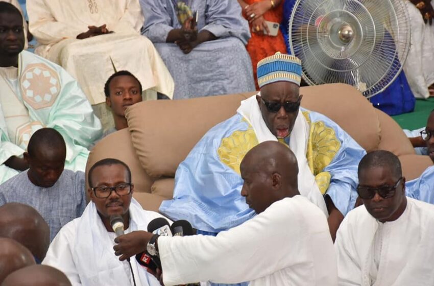  Le Ministre Oumar Guèye a délivré le message du Président Macky Sall à Serigne Cheikh Ahmadou Mbacké Ibn Serigne Souhaibou Mbacké