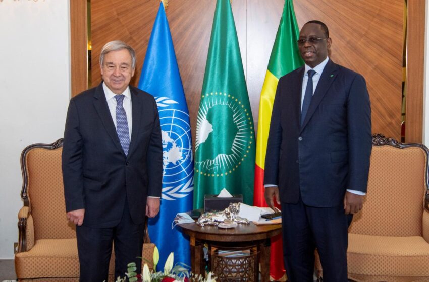  Visite du Secrétaire général de l’ONU à Dakar : des défis majeurs évoqués et des solutions intégrées souhaitées