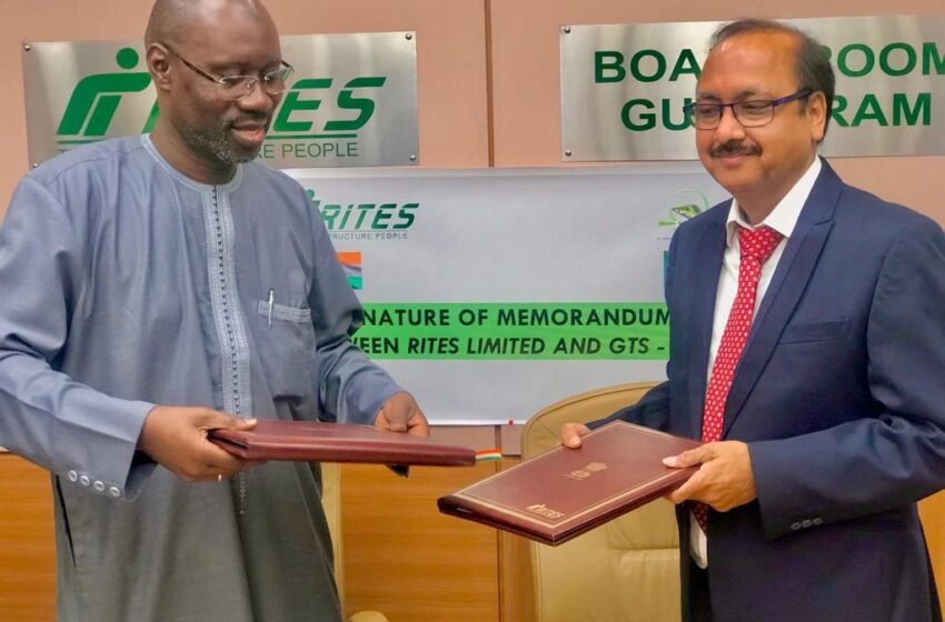 Transport Ferroviaire au Sénégal: RITES et GTS-SA signent un protocole d’accord pour la coopération dans le secteur ferroviaire