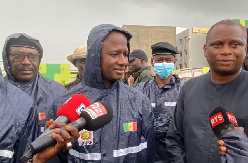  Déclaration de Monsieur le Ministre de l’intérieur Antoine Félix Abdoulaye DIOME lors de sa visite dans les zones inondées de la banlieue, à Kounoune et Sangalkam notamment.