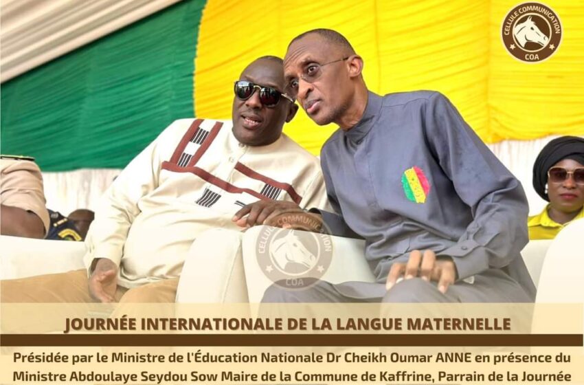  ÉDUCATION NATIONALE :Cheikh Oumar Anne magnifie la journée internationale de la langue maternelle