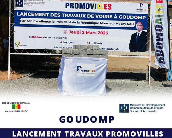  Macky Sall au lancement des travaux de Promovilles à Goudomp: «Voilà ce que nous faisons quand je parle du temps de l’action…»